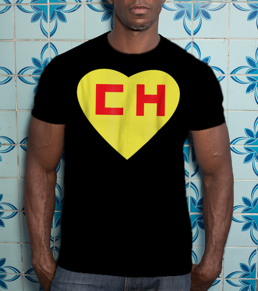 CH Heart El Chapulin Mexican Super Hero Colorado T-Shirt