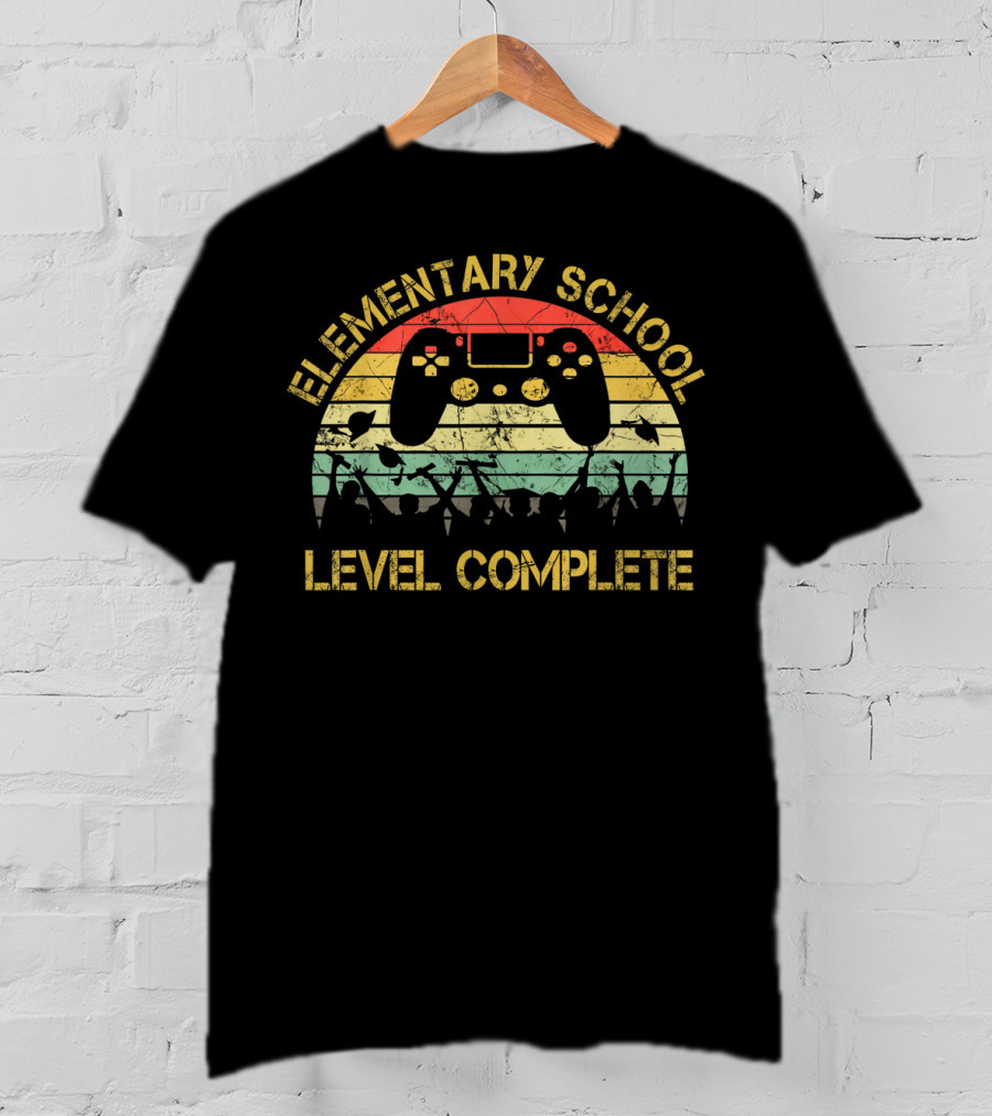 Elementary School Level Complete Gamer Graduation T-Shirt