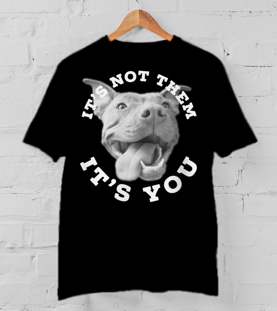 Dog Lover Pitbull Lover It's Not Them It's You T-Shirt