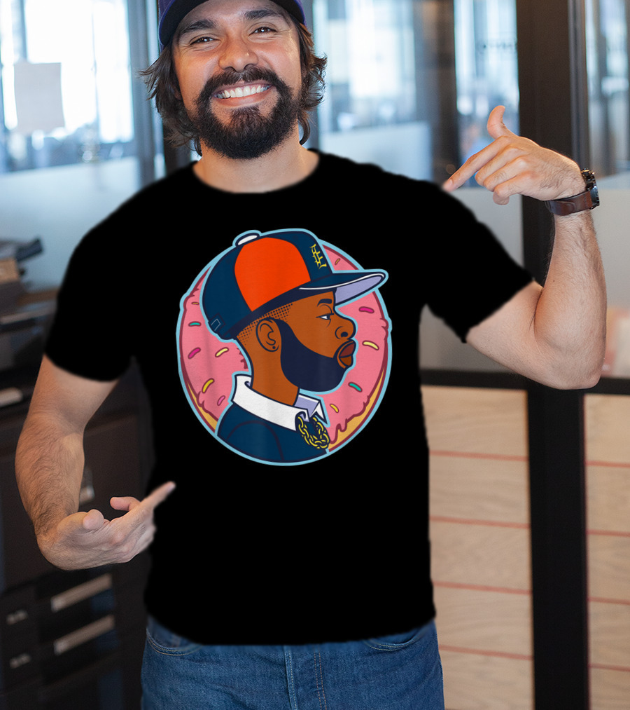 Donut Boy Sprinkles Profile With Baseball Cap T-Shirt