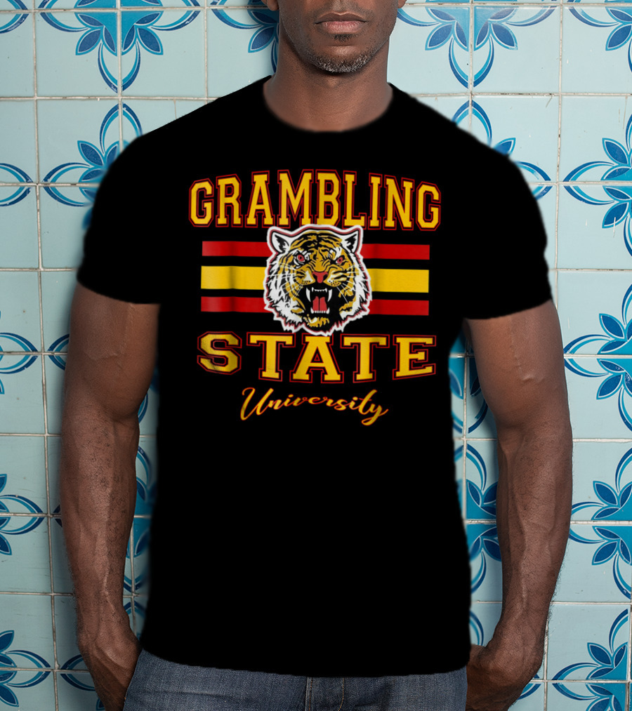 Grambling State University Tiger Emblem T-Shirt