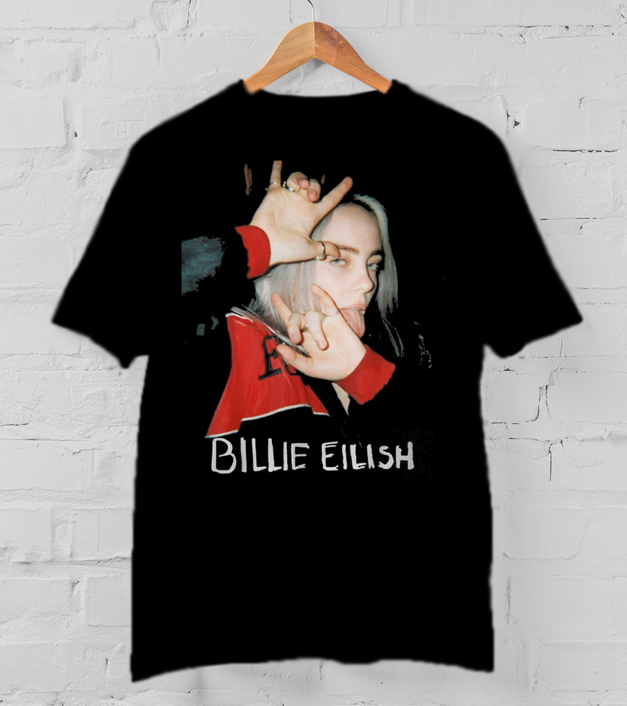 BILLIE EILISH Photo With Hand Sign T-Shirt