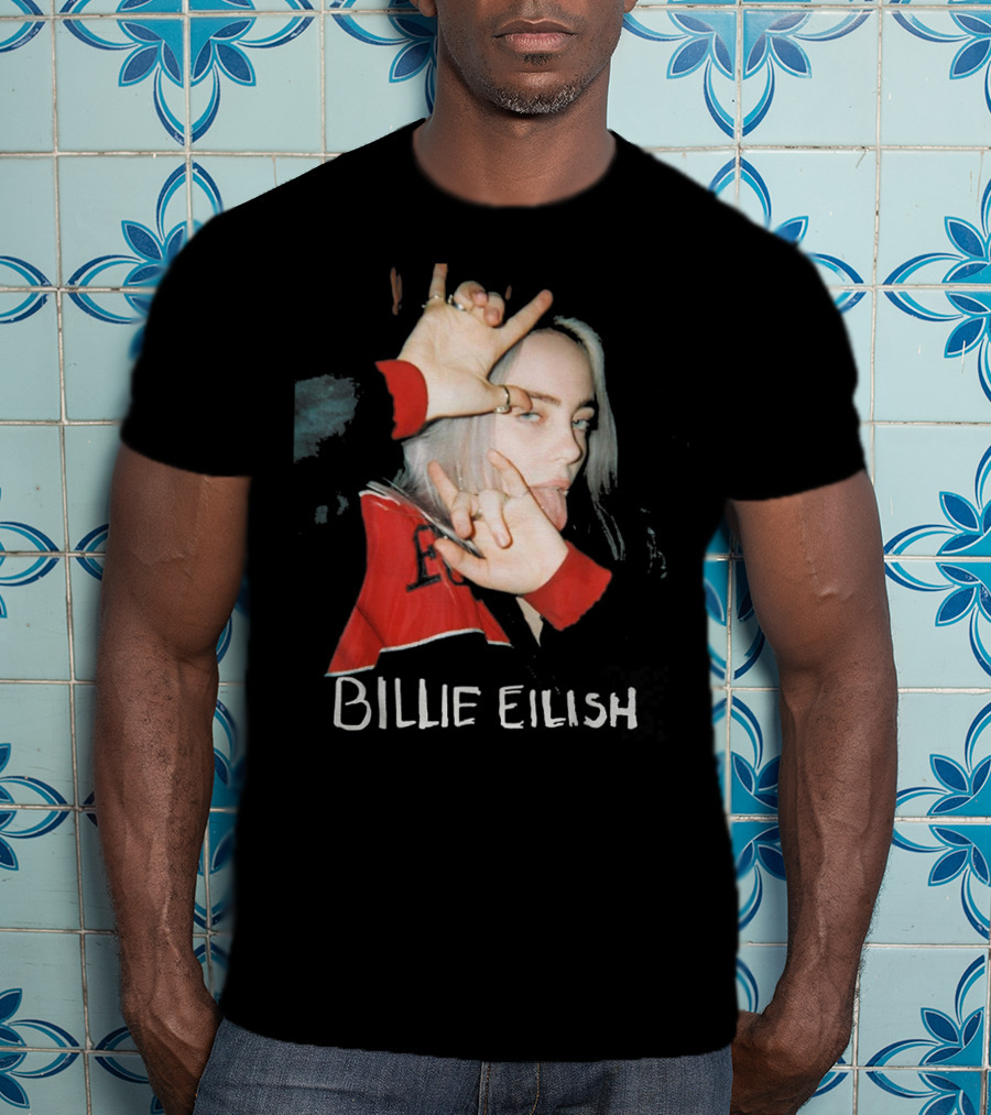 BILLIE EILISH Photo With Hand Sign T-Shirt