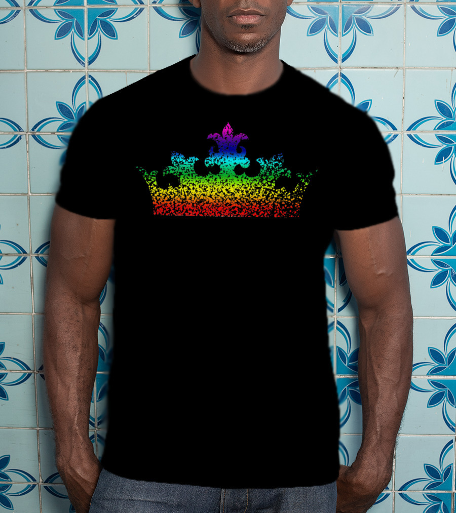 King Queen Crown Rainbow Gay Pride T-Shirt