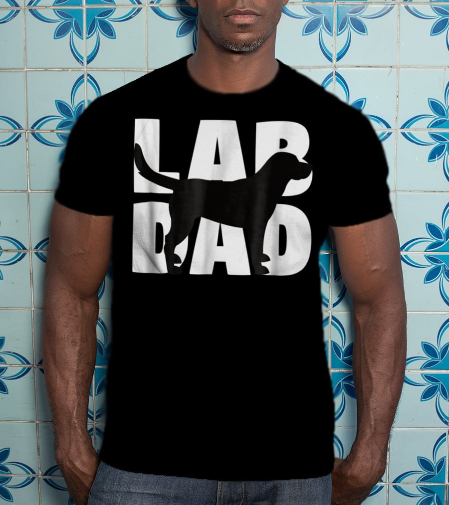 Lab Dad Labrador Retriever Dad Labrad T-Shirt