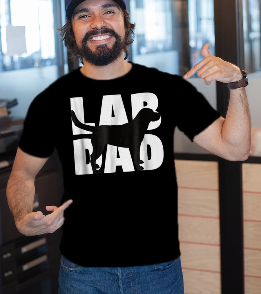Lab Dad Labrador Retriever Dad Labrad T-Shirt