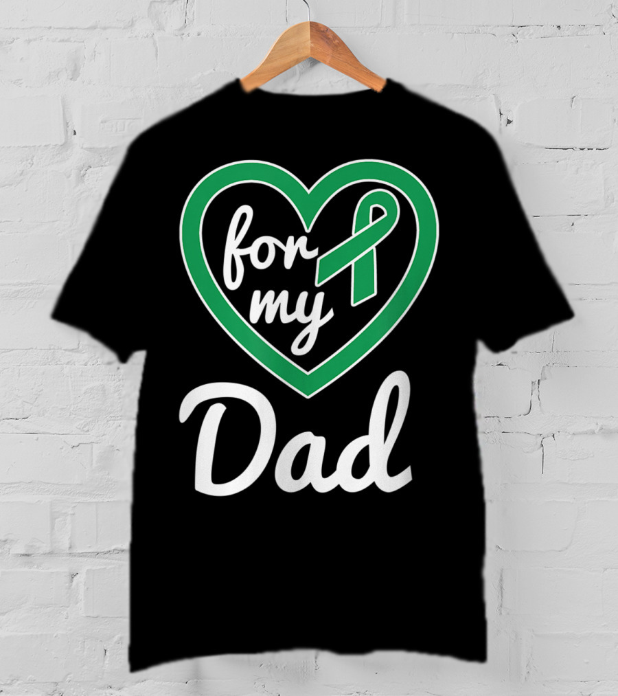 For My Dad Liver Cancer Ribbon Awareness T-Shirt