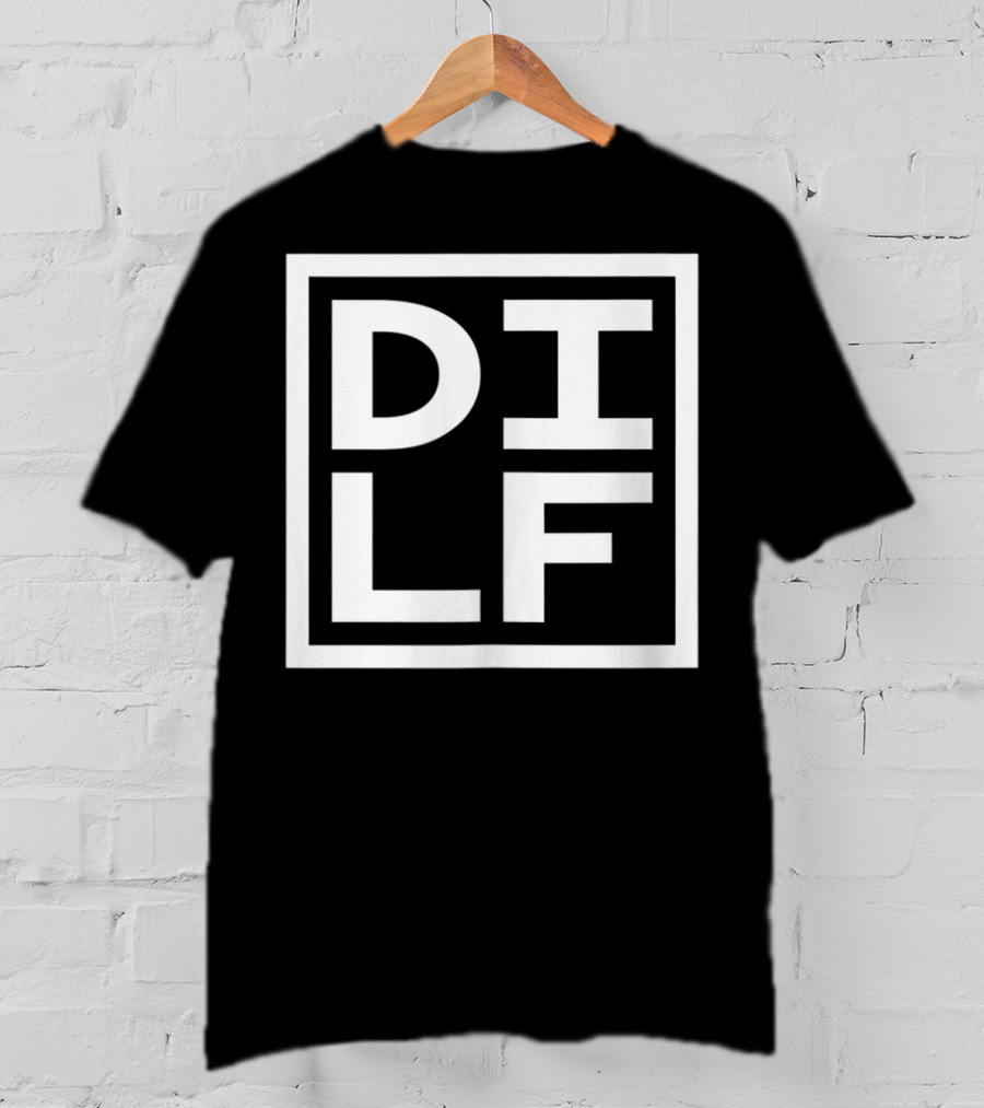 DILF Dad Square Minimal T-Shirt