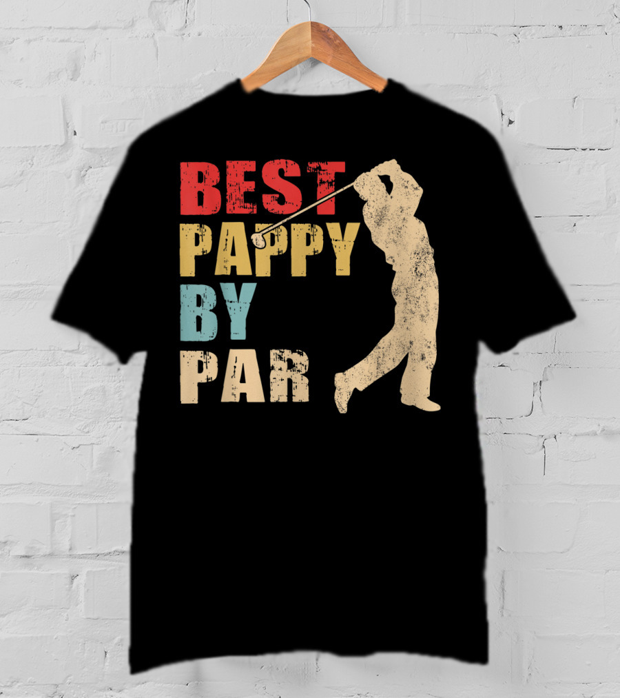 Best Pappy By Par Mens Father's Day Funny Golf Player T-Shirt