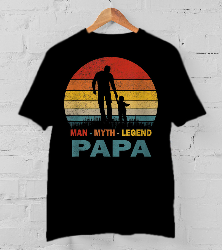 PAPA Man Myth Legend Mens Papa T-Shirt