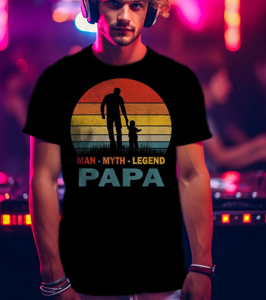 PAPA Man Myth Legend Mens Papa T-Shirt