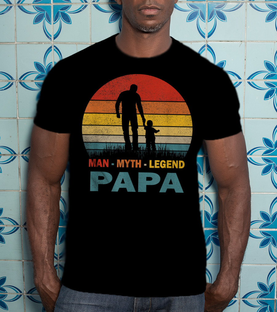 PAPA Man Myth Legend Mens Papa T-Shirt