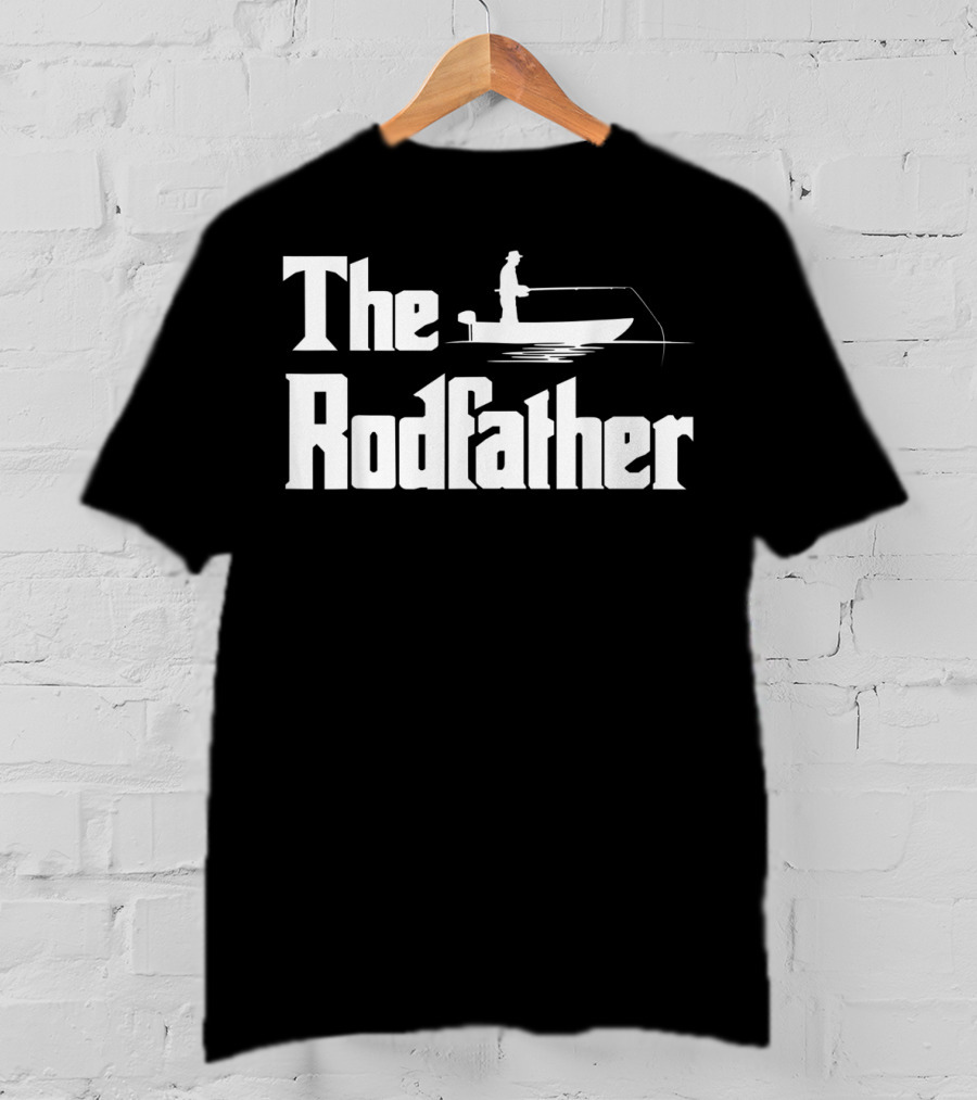 Mens The Rodfather Funny Fishing For Fisher T-Shirt
