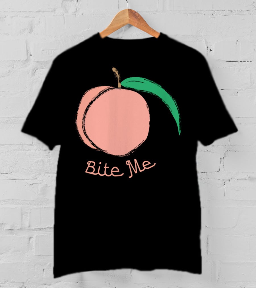 Peach Bite Me T-Shirt