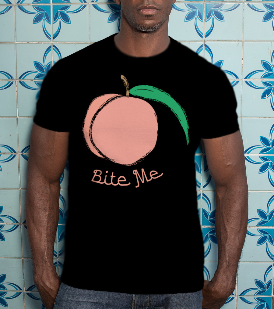 Peach Bite Me T-Shirt