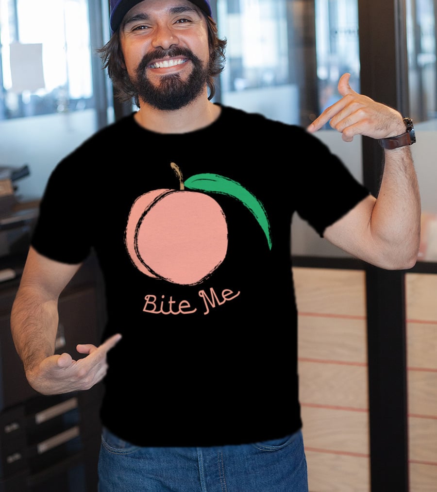Peach Bite Me T-Shirt