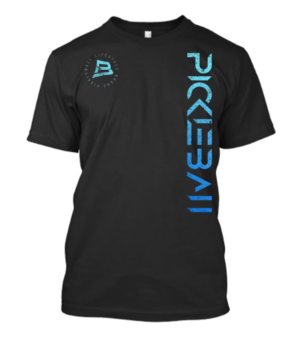 Pickleball Lifestyle Brand Distressed Blue Gradient T-Shirt