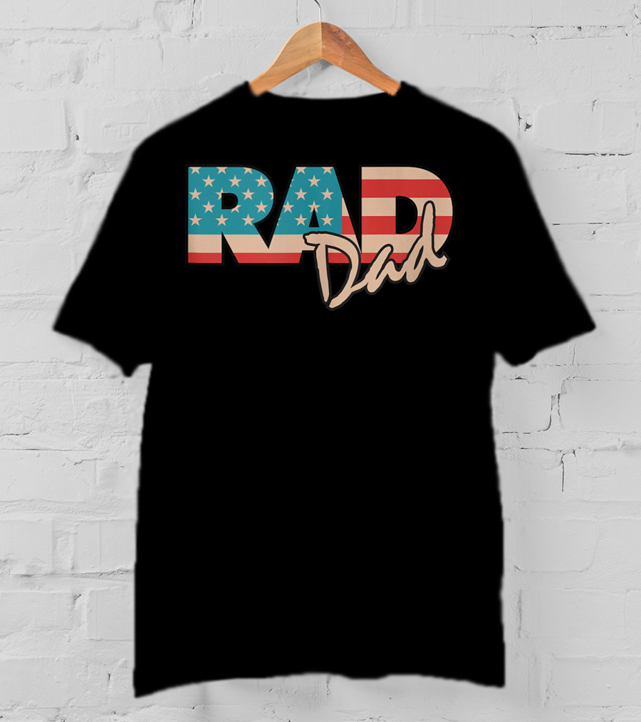 Rad Dad Vintage 1990's American Flag T-Shirt