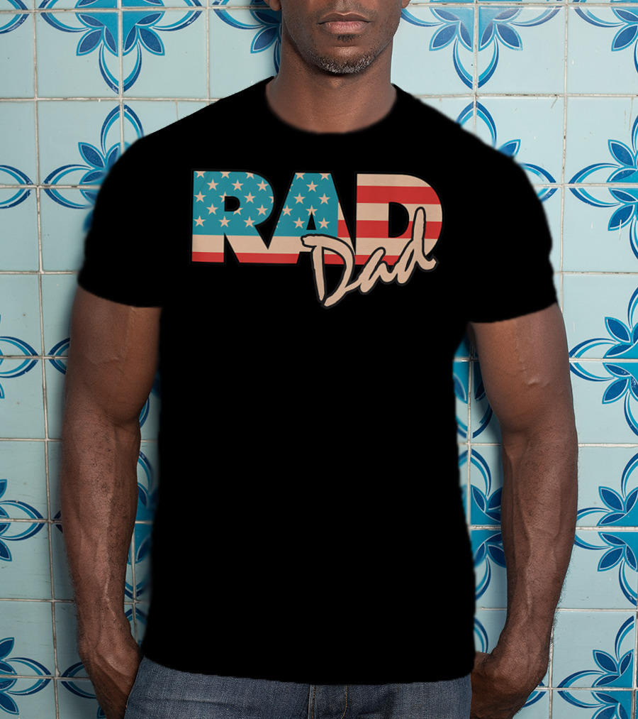Rad Dad Vintage 1990's American Flag T-Shirt