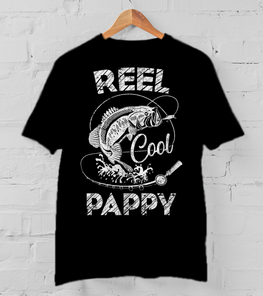 Reel Cool Pappy Fishing Father's Day Moments T-Shirt