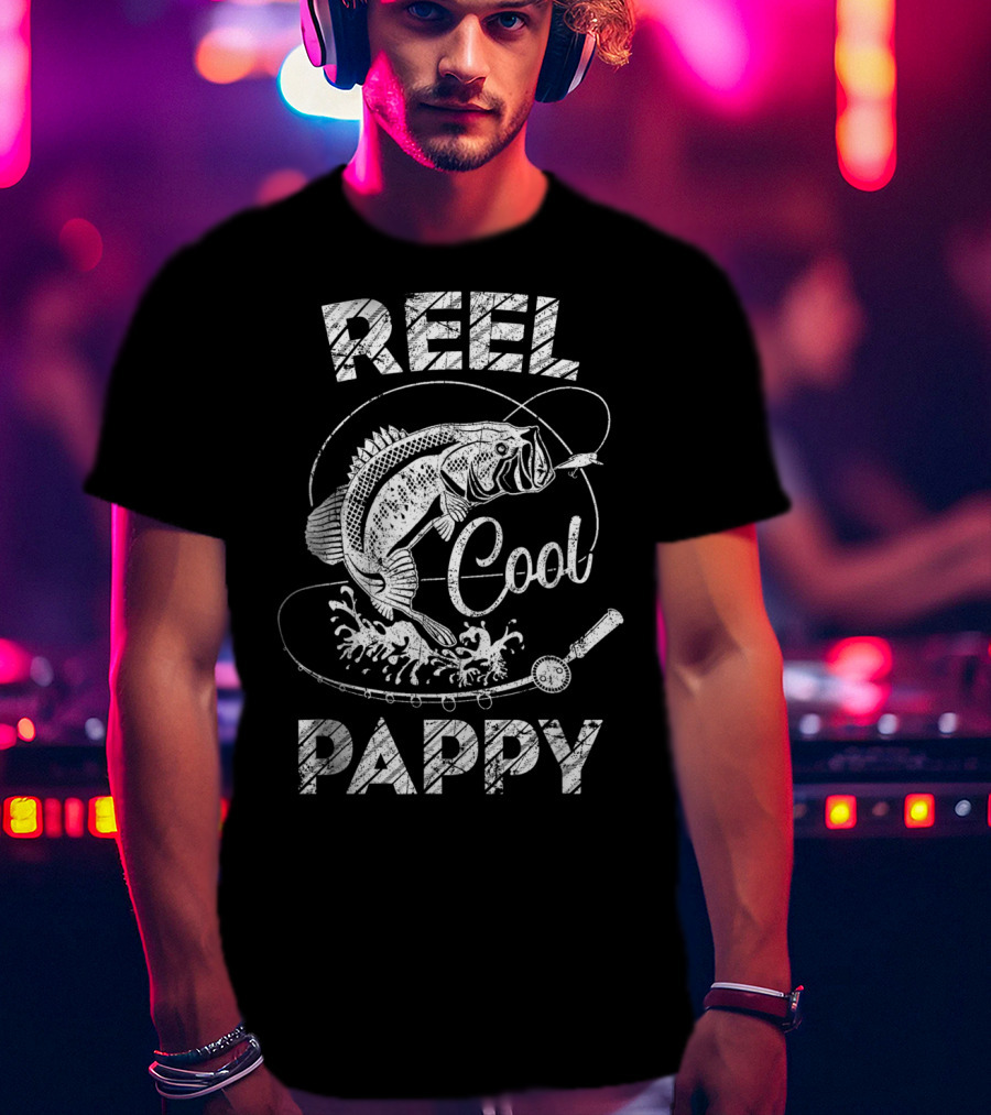 Reel Cool Pappy Fishing Father's Day Moments T-Shirt