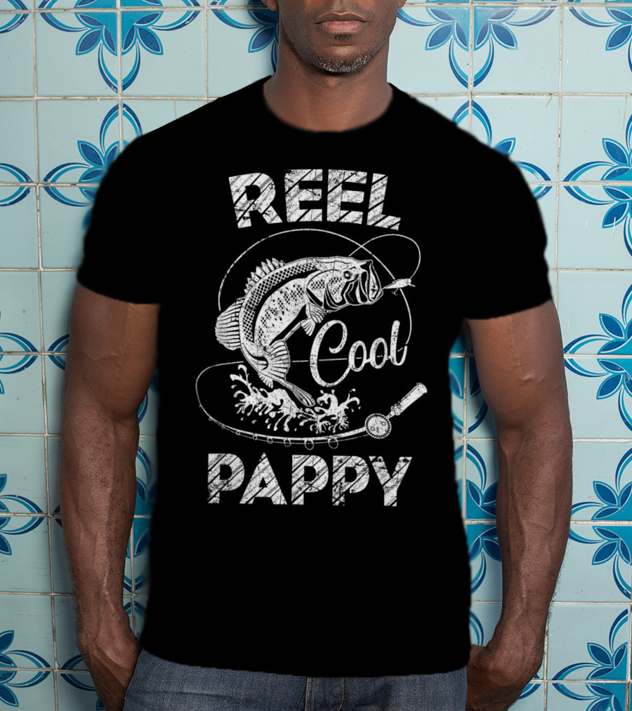 Reel Cool Pappy Fishing Father's Day Moments T-Shirt