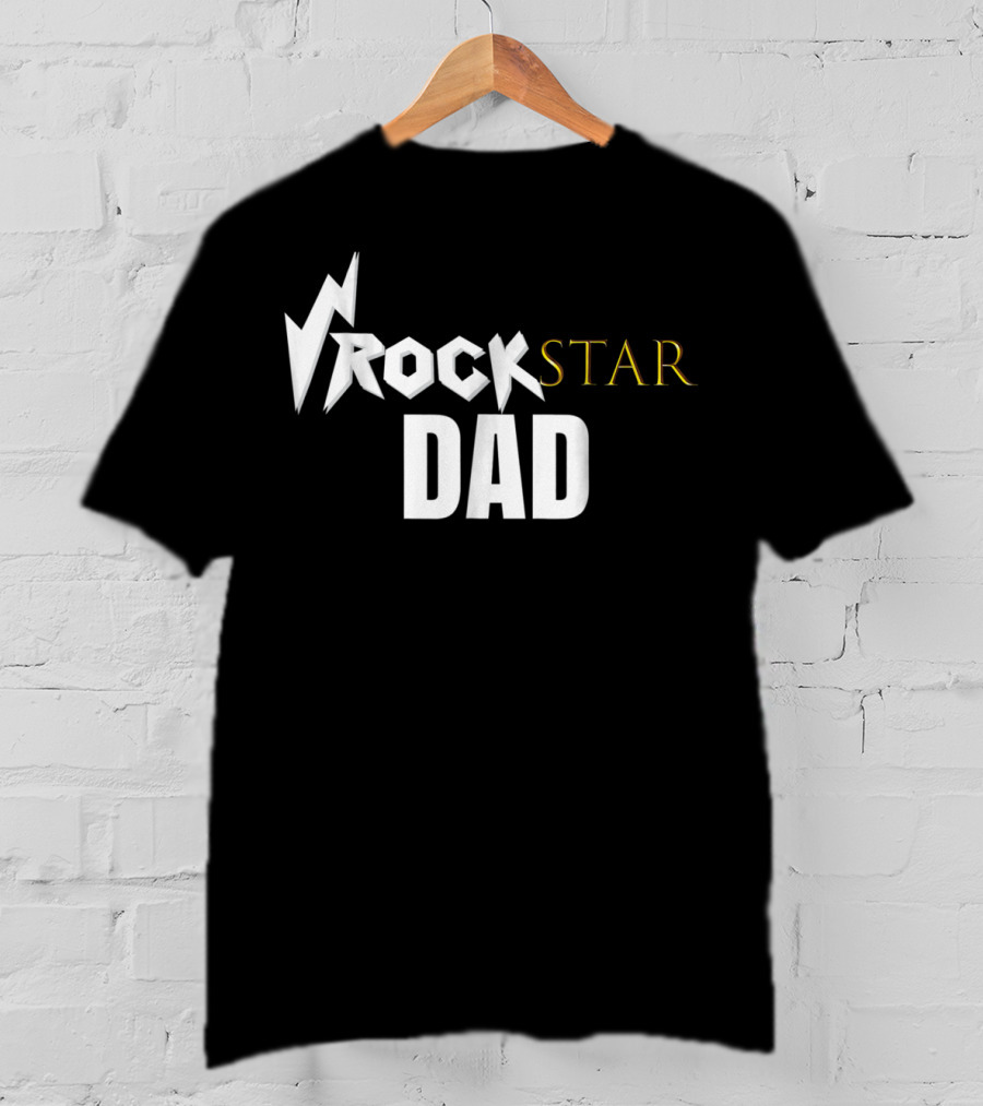 Rockstar Dad Birthday Party T-Shirt