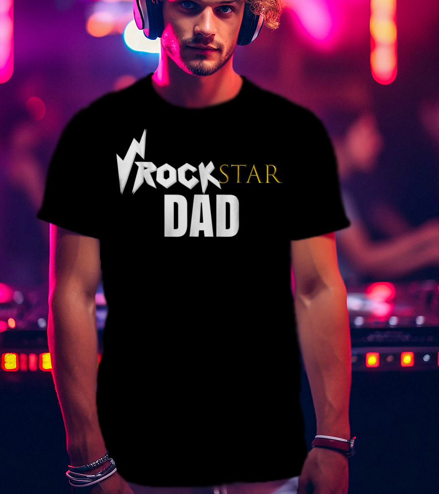 Rockstar Dad Birthday Party T-Shirt