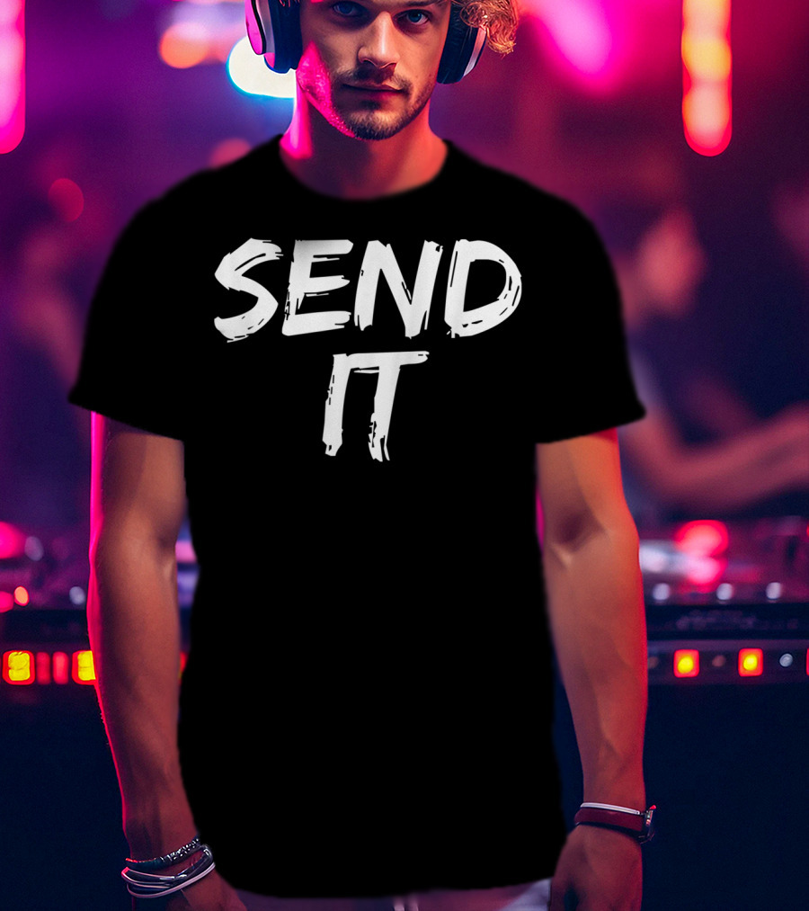 SEND IT Snowmobile Dirt Bike Fan T-Shirt