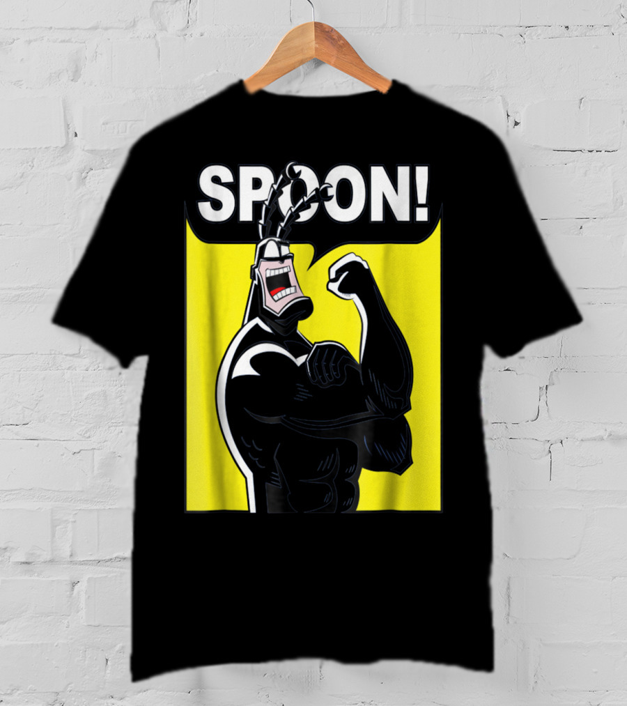 SPOON Tick Character Shouting Classic Comic T-Shirt