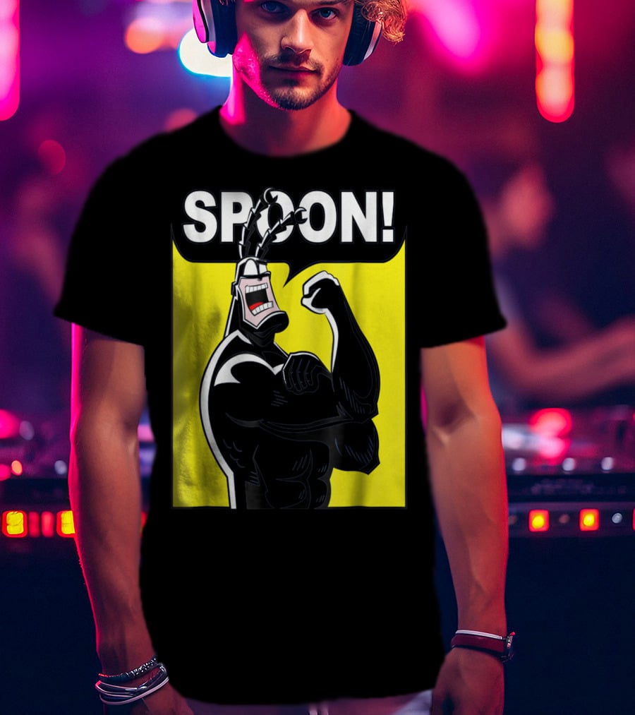 SPOON Tick Character Shouting Classic Comic T-Shirt