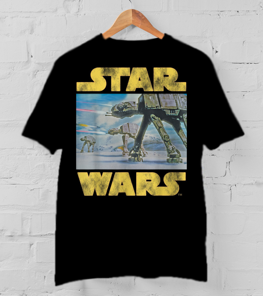 Star Wars Vintage Imperial AT-AT Battle Of Hoth Scene T-Shirt