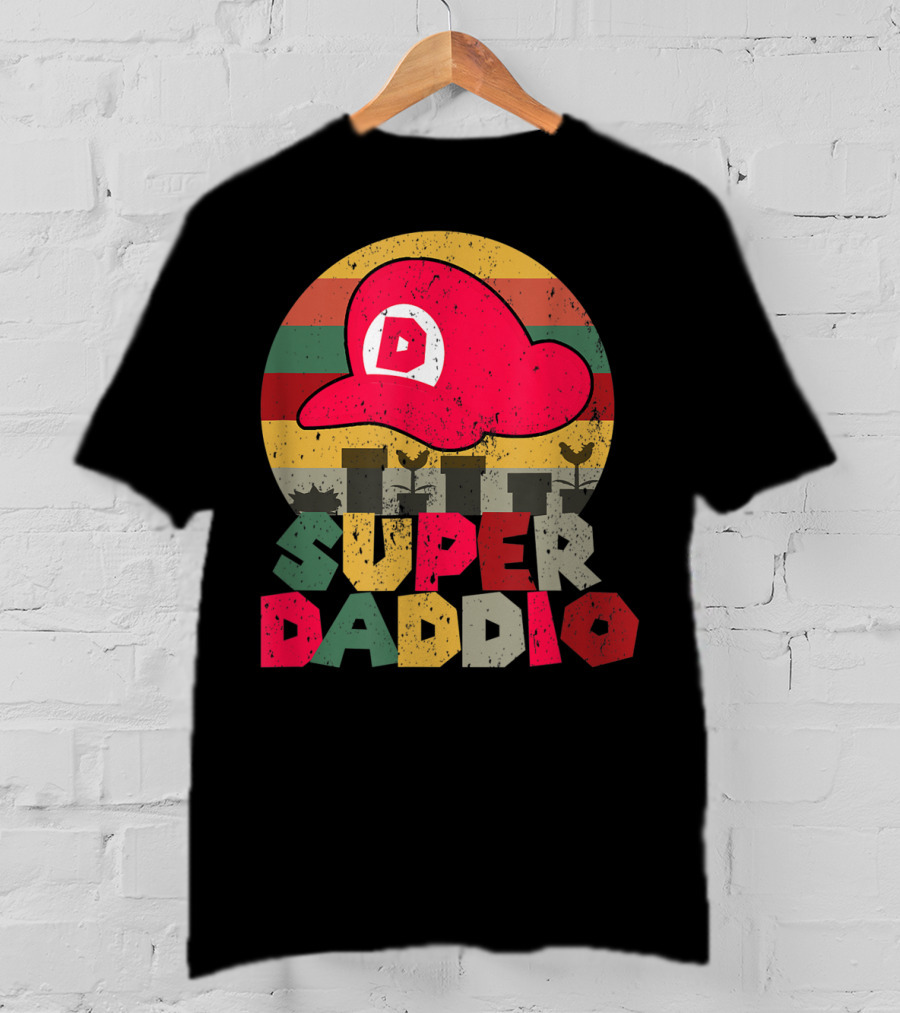 Super Daddio Retro Gamer Dad Hat T-Shirt
