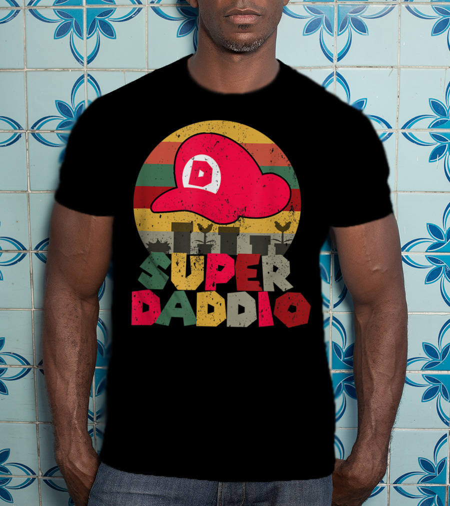 Super Daddio Retro Gamer Dad Hat T-Shirt