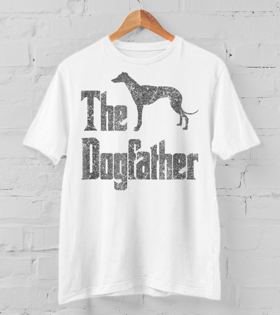 The Dogfather Greyhound Silhouette Recognizable T-Shirt