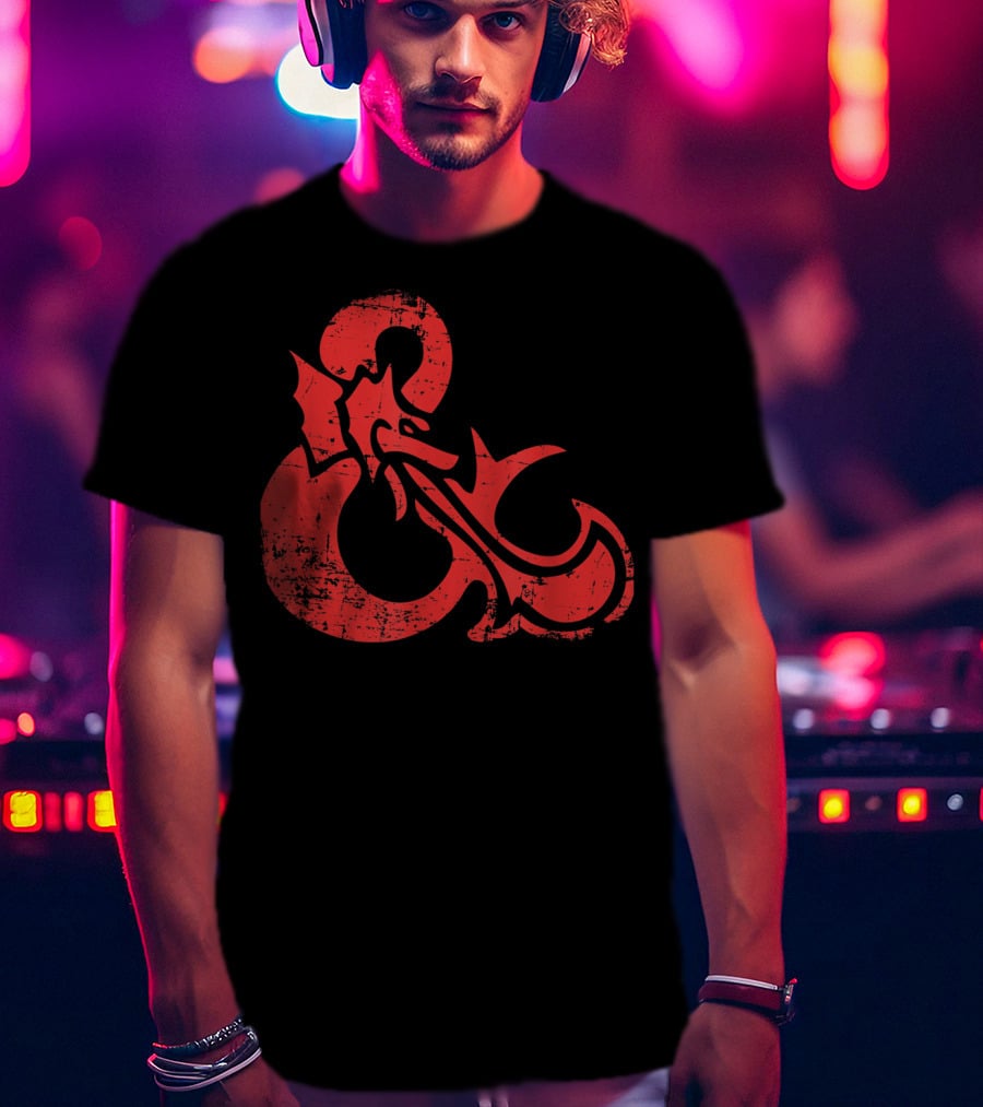 Dungeons And Dragons Red Ampersand Dragon T-Shirt