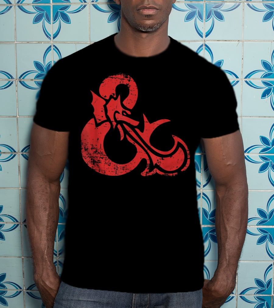 Dungeons And Dragons Red Ampersand Dragon T-Shirt