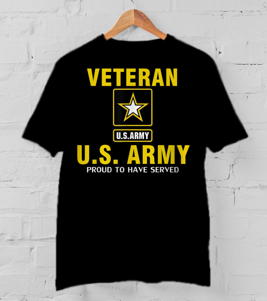 Veteran U.S. Army Proud To Have Served Star Emblem T-Shirt