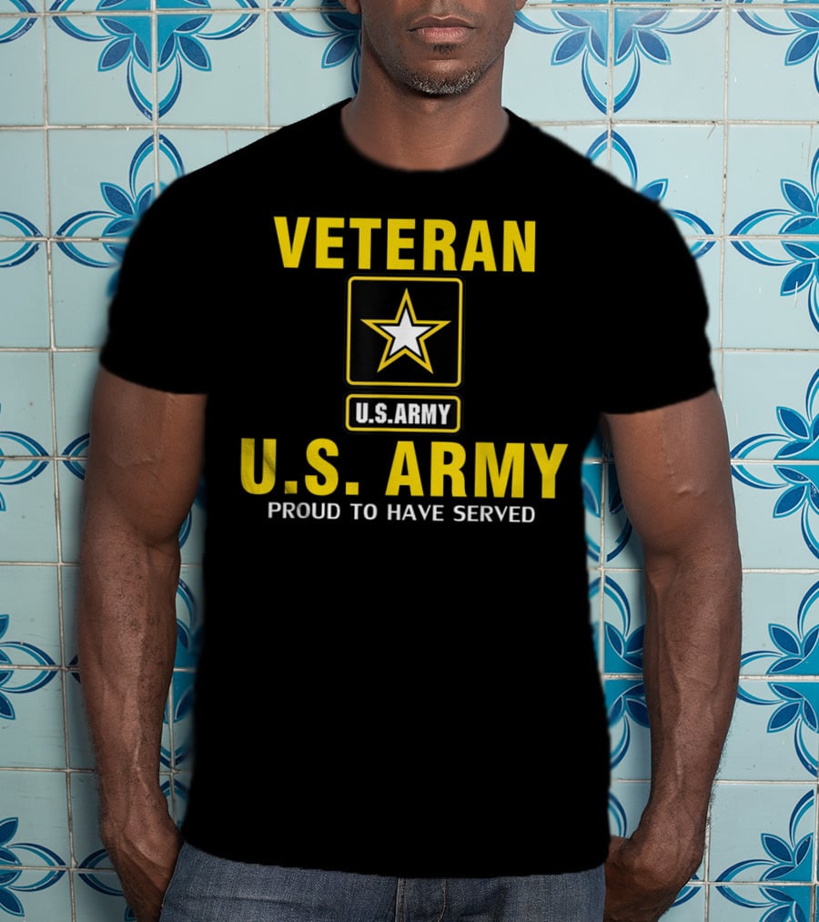 Veteran U.S. Army Proud To Have Served Star Emblem T-Shirt
