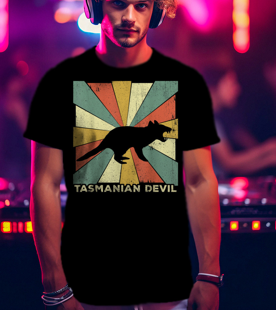 Vintage Tasmanian Devil Lover Style Animal Retro T-Shirt