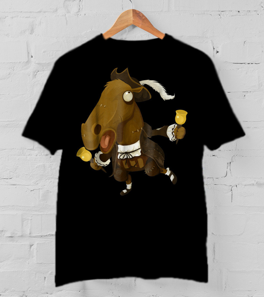 Funny Horse Joke For Horse Lovers Bell-Ringing 18th Century T-Shirt