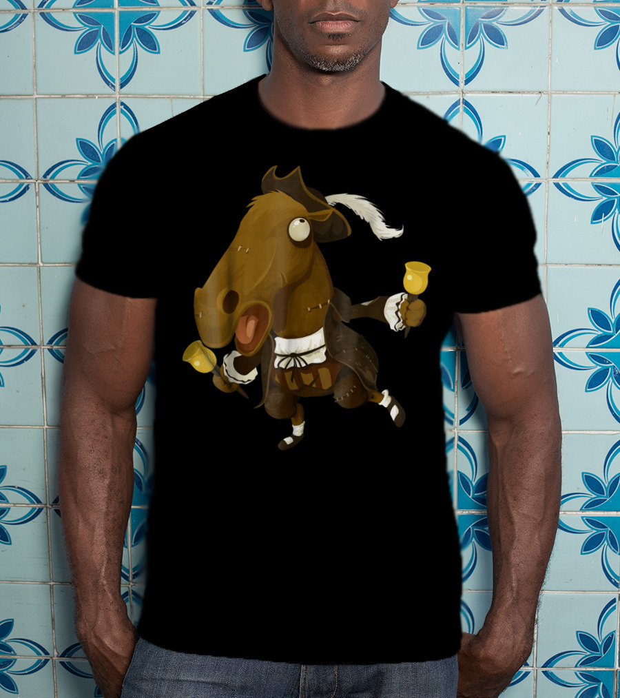 Funny Horse Joke For Horse Lovers Bell-Ringing 18th Century T-Shirt