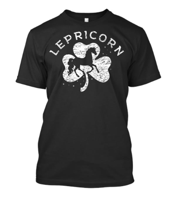 Lepricorn Irish St Patricks Day Horse Clover T-Shirt