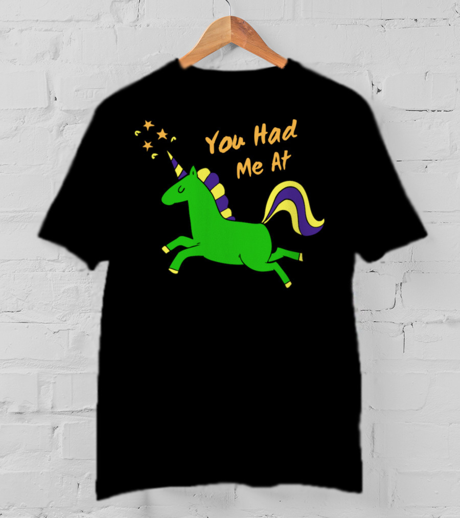 You Had Me At Funny Unicorn Youth Magical Horse T-Shirt