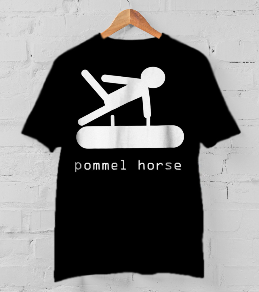 Gipsys Men Gymnastics Pommel Horse Event Stick Figure T-Shirt