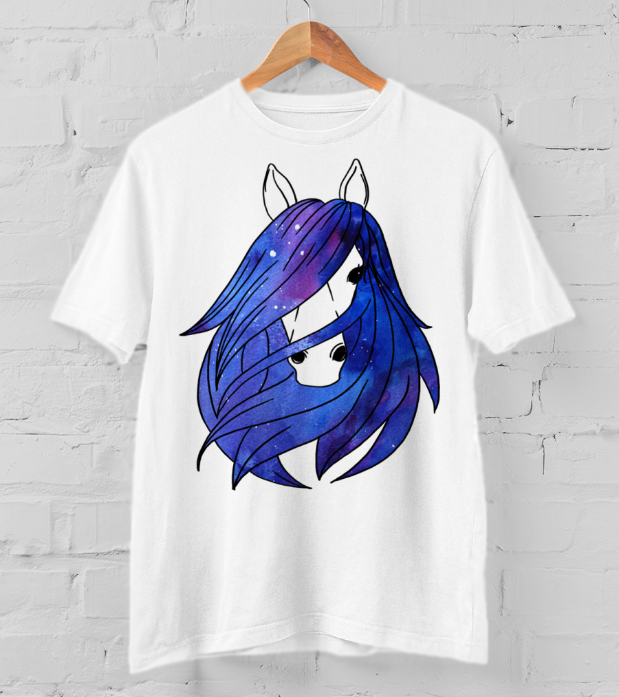 Galaxy Horse Mystical Equestrian For Girls With Starry Mane T-Shirt