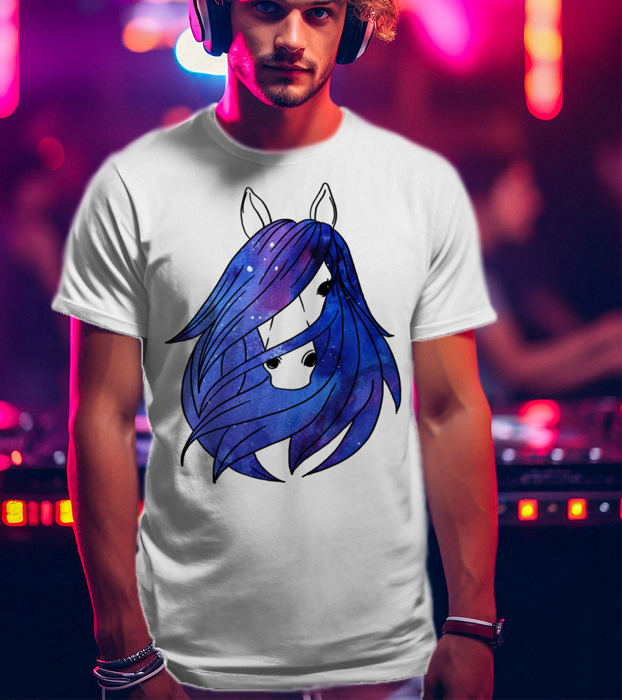 Galaxy Horse Mystical Equestrian For Girls With Starry Mane T-Shirt