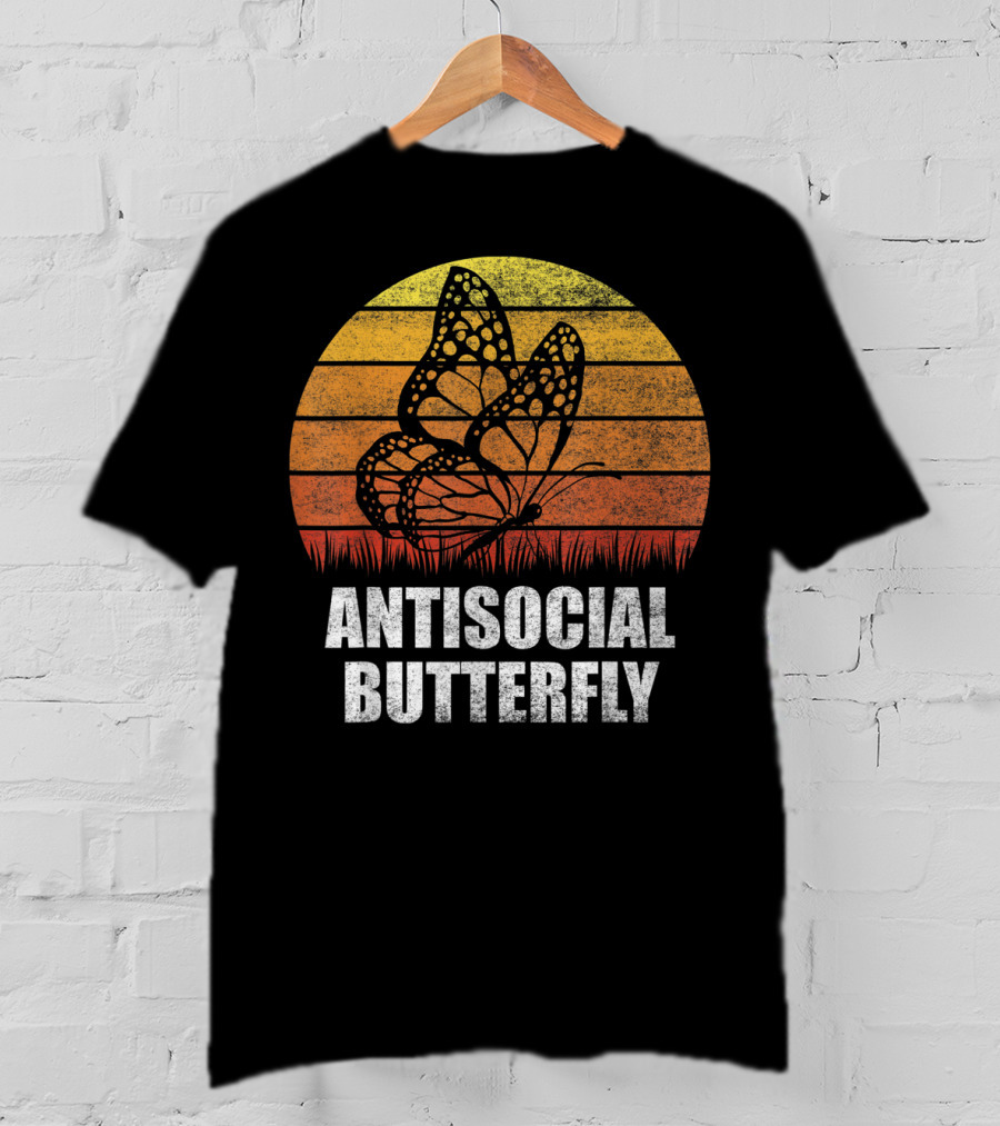 Antisocial Butterfly Classic Vintage Sunset T-Shirt