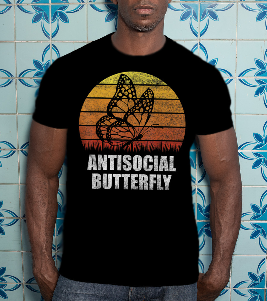 Antisocial Butterfly Classic Vintage Sunset T-Shirt