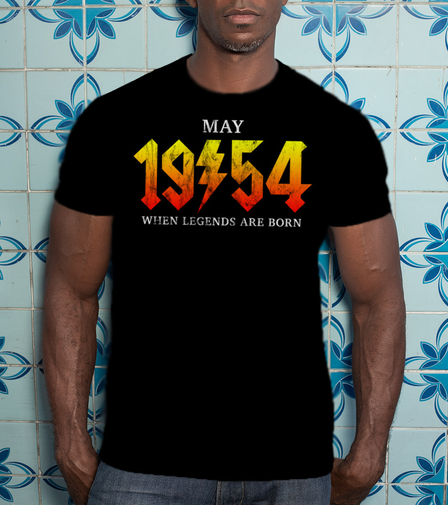 May 1954 When Legends Are Born Classic Rock T-Shirt